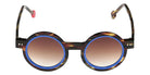 Sabine Be Be Addict Sun 120 45 - Tortoiseshell Veined Dark Shiny/Blue Majorelle Shiny #id:sbebeaddictsun120_s:108110