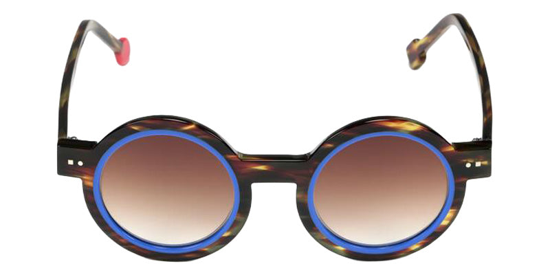 Sabine Be Be Addict Sun 120 45 - Tortoiseshell Veined Dark Shiny/Blue Majorelle Shiny #id:sbebeaddictsun120_s:108110