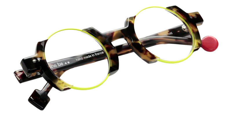 Sabine Be Be Balloon 388 44 - Tortoiseshell Khaki Shiny/Yellow Fluorescent Satin #id:sbebeballoon388_s:100100