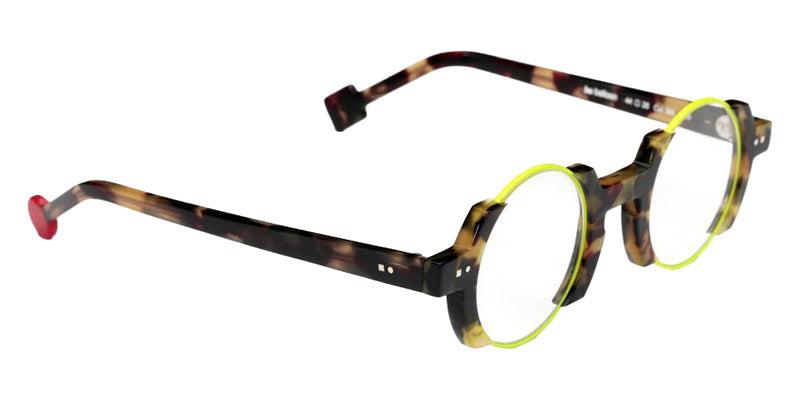 Sabine Be Be Balloon 388 44 - Tortoiseshell Khaki Shiny/Yellow Fluorescent Satin #id:sbebeballoon388_s:100105