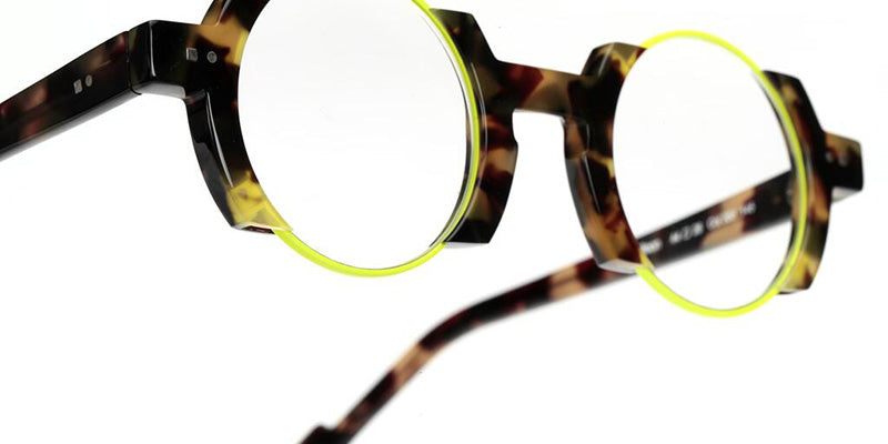 Sabine Be Be Balloon 388 44 - Tortoiseshell Khaki Shiny/Yellow Fluorescent Satin #id:sbebeballoon388_s:100115