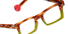 Sabine Be Be Geek 193 48 - Tortoiseshell Veined Blonde Shiny/Green Clear Translucent Shiny #id:sbebegeek193_s:100115