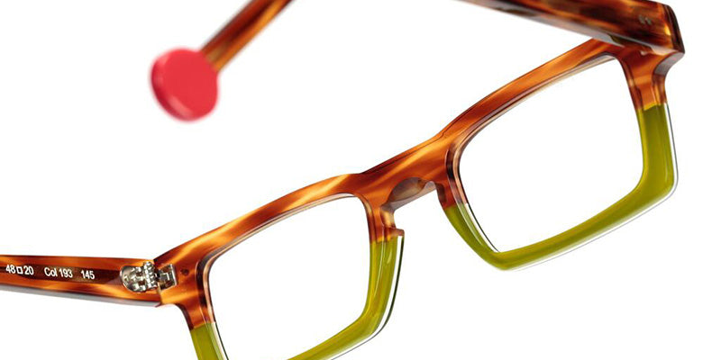 Sabine Be Be Geek 193 48 - Tortoiseshell Veined Blonde Shiny/Green Clear Translucent Shiny #id:sbebegeek193_s:100115