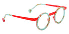 Sabine Be Be Gipsy 514 43 - Turquoise Marbled Matte/Orange Fluorescent Satin #id:sbebegipsy514_s:106105