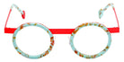 Sabine Be Be Gipsy 514 43 - Turquoise Marbled Matte/Orange Fluorescent Satin #id:sbebegipsy514_s:106110