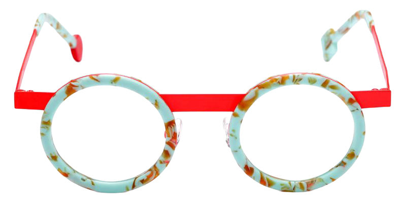 Sabine Be Be Gipsy 514 43 - Turquoise Marbled Matte/Orange Fluorescent Satin #id:sbebegipsy514_s:106110