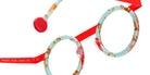 Sabine Be Be Gipsy 514 43 - Turquoise Marbled Matte/Orange Fluorescent Satin #id:sbebegipsy514_s:106115