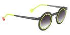 Sabine Be Be Gipsy Hole Sun 498 43 - Taupe Satin Perforated/Yellow Fluorescent Satin #id:sbebegipsyholesun498_s:100105