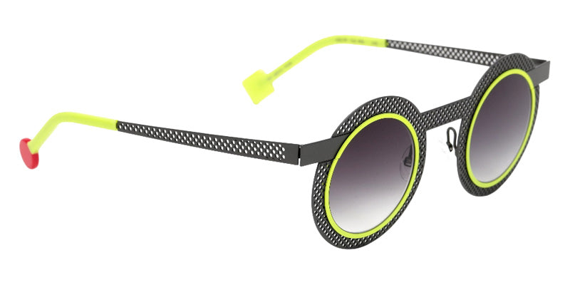 Sabine Be Be Gipsy Hole Sun 498 43 - Taupe Satin Perforated/Yellow Fluorescent Satin #id:sbebegipsyholesun498_s:100105