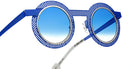 Sabine Be Be Gipsy Hole Sun 499 43 - Blue Majorelle Satin Perforated/Palladium Polished #id:sbebegipsyholesun499_s:102115