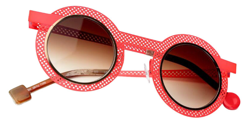 Sabine Be Be Gipsy Hole Sun 500 43 - Orange Fluorescent Satin Perforated/Or Rose Polished #id:sbebegipsyholesun500_s:104115