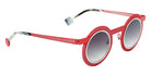 Sabine Be Be Gipsy Hole Sun 503 43 - Red Satin Perforated/Palladium Polished #id:sbebegipsyholesun503_s:108105
