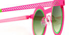 Sabine Be Be Gipsy Hole Sun 504 43 - Rose Fluorescent Satin Perforated/Green Fluorescent Satin #id:sbebegipsyholesun504_s:110115