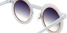 Sabine Be Be Gipsy Hole Sun 505 43 - White Satin Perforated/Or Rose Polished #id:sbebegipsyholesun505_s:112115