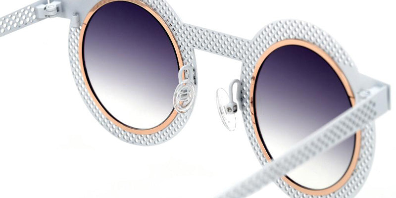Sabine Be Be Gipsy Hole Sun 505 43 - White Satin Perforated/Or Rose Polished #id:sbebegipsyholesun505_s:112115