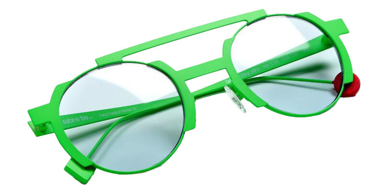 Sabine Be Be Groovy Slim Sun 130 49 - Green Fluorescent Satin #id:sbebegroovyslimsun130_s:102100