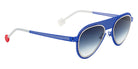 Sabine Be Be Legend Hole Sun 499 51 - Blue Majorelle Satin Perforated/Palladium Polished #id:sbebelegendholesun499_s:100105