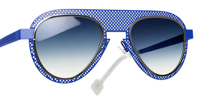 Sabine Be Be Legend Hole Sun 499 51 - Blue Majorelle Satin Perforated/Palladium Polished #id:sbebelegendholesun499_s:100115