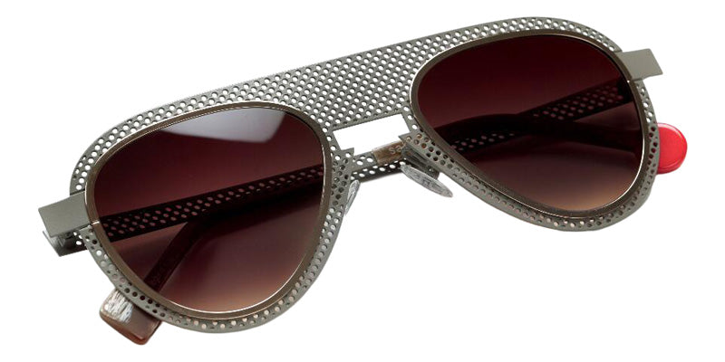 Sabine Be Be Legend Hole Sun 506 51 - Gray Taupe Satin Perforated/Or Rose Polished #id:sbebelegendholesun506_s:102100
