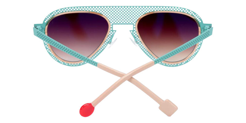 Sabine Be Be Legend Hole Sun 507 51 - Turquoise Satin Perforated/Or Rose Polished #id:sbebelegendholesun507_s:104115