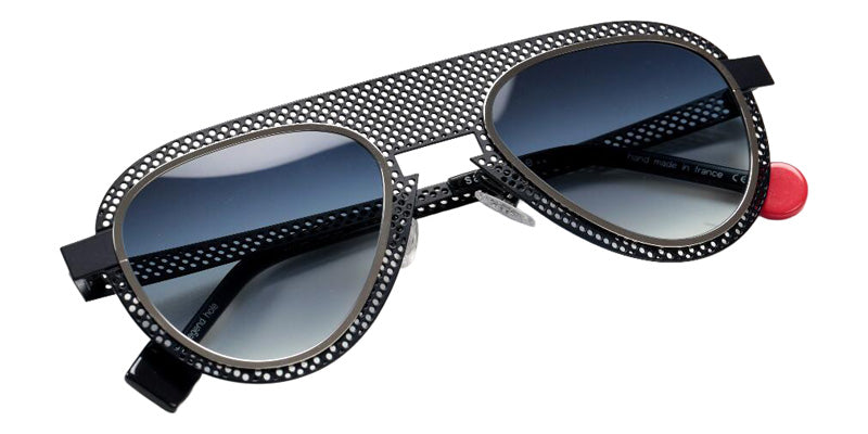 Sabine Be Be Legend Hole Sun 509 51 - Blue Marine Satin Perforated/Palladium Polished #id:sbebelegendholesun509_s:108100