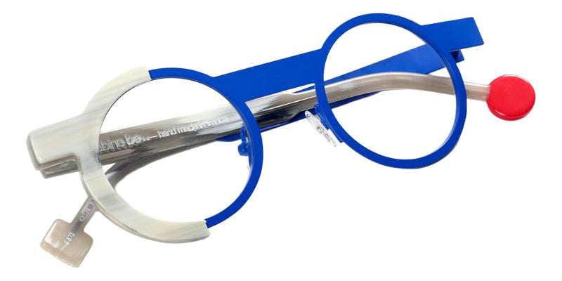 Sabine Be Be Loop 873 43 - Blue Majorelle Satin/Horn Gray Shiny #id:sbebeloop873_s:106100