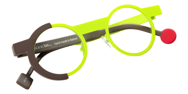 Sabine Be Be Loop 875 43 - Yellow Fluorescent Satin/Taupe Matte #id:sbebeloop875_s:110100