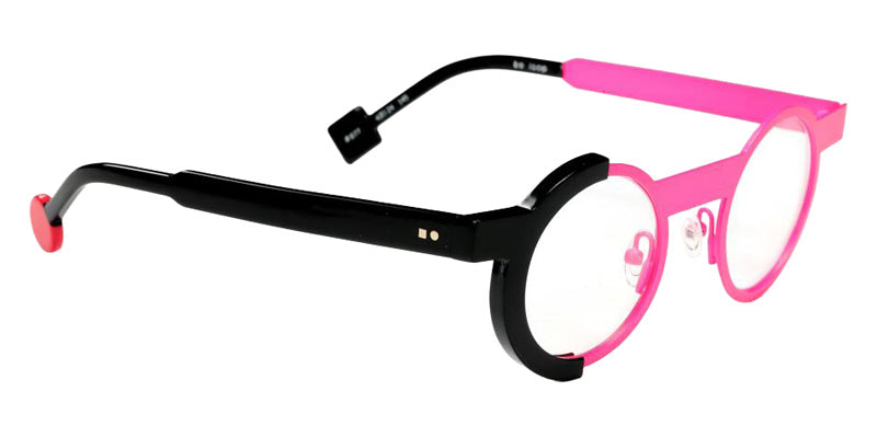 Sabine Be Be Loop 877 43 - Rose Fluorescent Satin/Black Shiny #id:sbebeloop877_s:114105