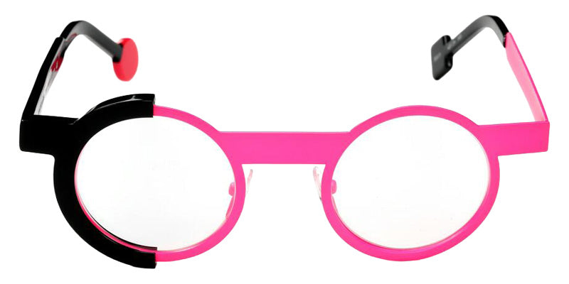 Sabine Be Be Loop 877 43 - Rose Fluorescent Satin/Black Shiny #id:sbebeloop877_s:114110