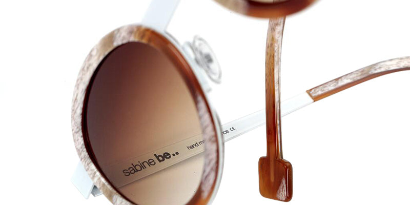 Sabine Be Be Lucky Sun 349 47 - Horn Vintage Shiny/White Satin #id:sbebeluckysun349_s:110115