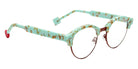 Sabine Be Be Master Pantos 556 51 - Turquoise Marbled Matte/Camel Shiny #id:sbebemasterpantos556_s:100105