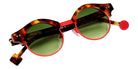 Sabine Be Be Master Round Sun 545 45 - Tortoiseshell Fawn Shiny/Orange Fluorescent Satin #id:sbebemasterroundsun545_s:102100