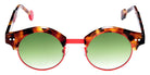 Sabine Be Be Master Round Sun 545 45 - Tortoiseshell Fawn Shiny/Orange Fluorescent Satin #id:sbebemasterroundsun545_s:102110