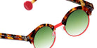 Sabine Be Be Master Round Sun 545 45 - Tortoiseshell Fawn Shiny/Orange Fluorescent Satin #id:sbebemasterroundsun545_s:102115