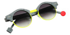 Sabine Be Be Master Round Sun 546 45 - Gray Mouse Marbled Matte/Yellow Fluorescent Satin #id:sbebemasterroundsun546_s:104100