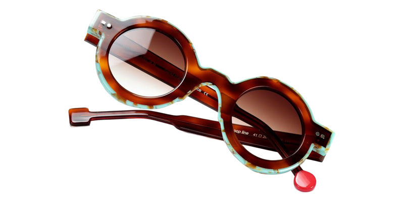 Sabine Be Be Pop Line Sun 523 41 - Tortoiseshell Blonde Shiny/Turquoise Marbled Shiny #id:sbebepoplinesun523_s:102115