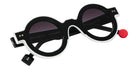 Sabine Be Be Pop Line Sun 710 41 - Black Shiny/White Shiny #id:sbebepoplinesun710_s:110100