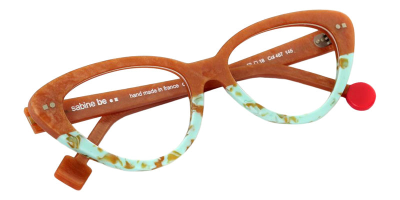 Sabine Be Be Pretty 487 53 - Rust Marbled Matte/Turquoise Marbled Matte #id:sbebepretty487_s:108100