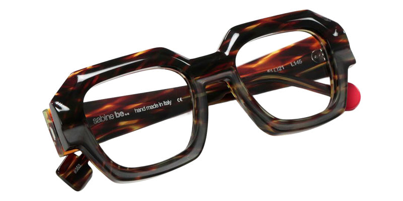 Sabine Be Be Sleek 853 51 - Tortoiseshell Veined Dark Shiny/Tortoiseshell Veined Dark Matte #id:sbebesleek853_s:108100