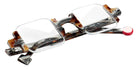 Sabine Be Be Square 220 42 - White Satin/Tortoiseshell Vintage Shiny #id:sbebesquare220_s:100100