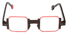 Sabine Be Be Square 579 42 - Brown Marbled Matte/Orange Fluorescent Satin #id:sbebesquare579_s:104110