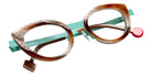 Sabine Be Be String 402 46 - Horn Vintage Shiny/Turquoise Satin #id:sbebestring402_s:100100