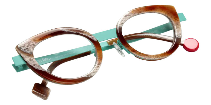 Sabine Be Be String 402 46 - Horn Vintage Shiny/Turquoise Satin #id:sbebestring402_s:100100