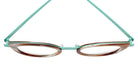 Sabine Be Be String 402 46 - Horn Vintage Shiny/Turquoise Satin #id:sbebestring402_s:100120