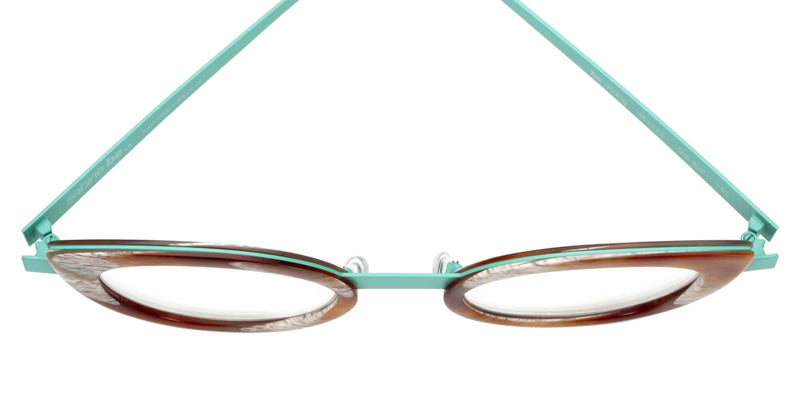 Sabine Be Be String 402 46 - Horn Vintage Shiny/Turquoise Satin #id:sbebestring402_s:100120
