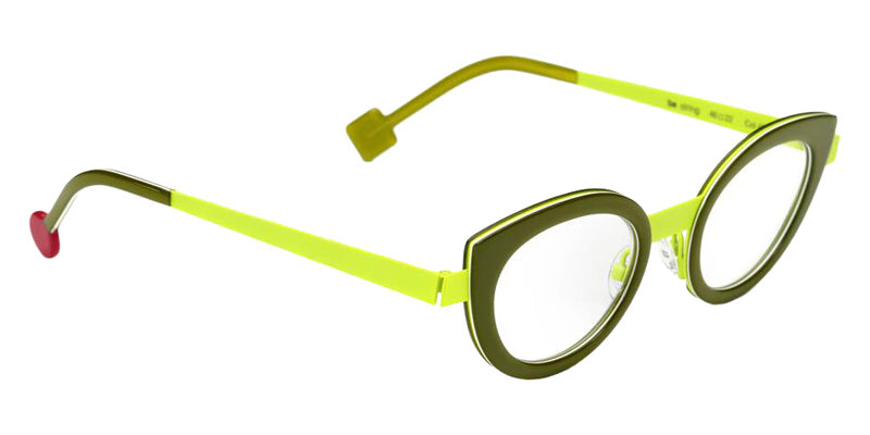 Sabine Be Be String 403 46 - Green Translucent Shiny/Yellow Fluorescent Satin #id:sbebestring403_s:102105