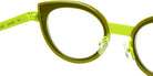 Sabine Be Be String 403 46 - Green Translucent Shiny/Yellow Fluorescent Satin #id:sbebestring403_s:102115