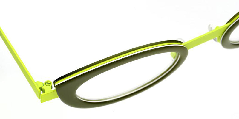 Sabine Be Be String 403 46 - Green Translucent Shiny/Yellow Fluorescent Satin #id:sbebestring403_s:102120