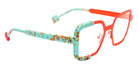 Sabine Be Be Stylish 822 53 - Orange Fluorescent Satin/Turquoise Marbled Matte #id:sbebestylish822_s:106105