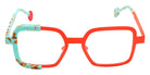 Sabine Be Be Stylish 822 53 - Orange Fluorescent Satin/Turquoise Marbled Matte #id:sbebestylish822_s:106110
